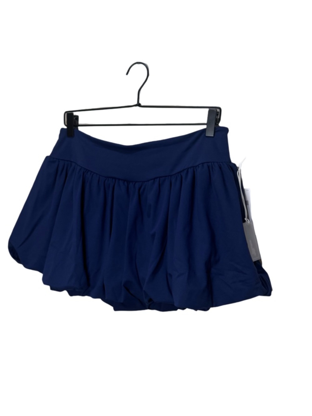 Anthropologie Daily Practice Bubble Mini Skirt in Waypoint - Navy L NWT - Picture 4 of 7